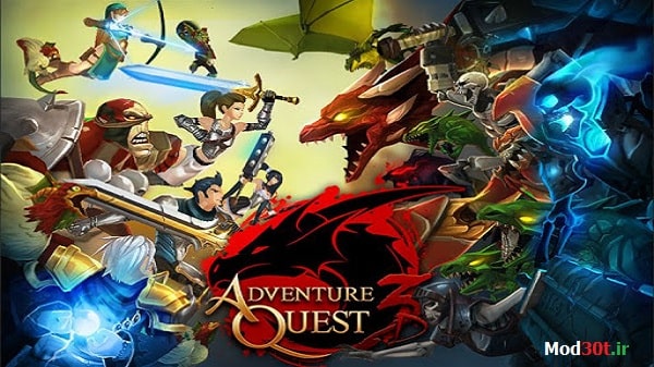 دانلود بازی نقش آفرینی ماجرای تلاش آرپیجی اندروید AdventureQuest 3D MMO RPG