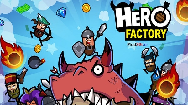 دانلود بازی شبیه سازی کارخانه قهرمان اندروید Hero Factory