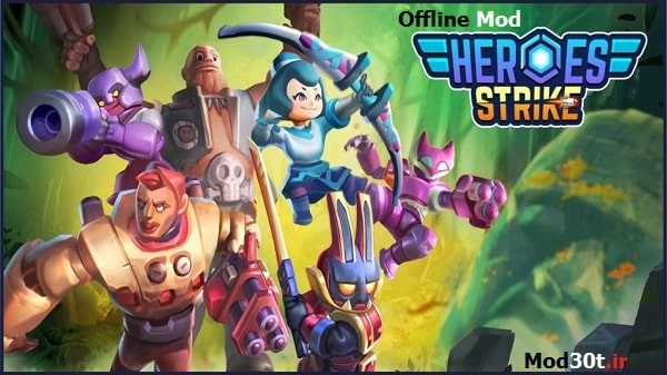 دانلود بازی اکشن حمله قهرمانان آفلاین اندروید Heroes Strike Offline