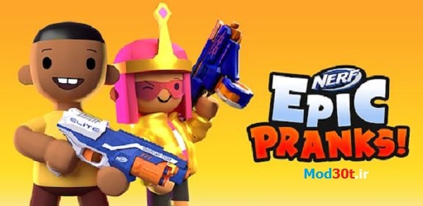 دانلود بازی اکشن شوخی های حماسی اندروید NERF Epic Pranks