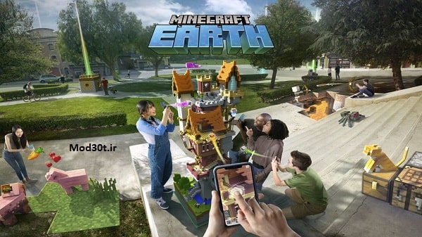 دانلود بازی Ar ماینکرافت ارث اندروید Minecraft Earth