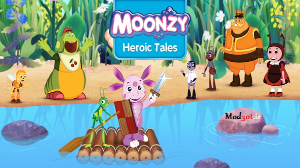 دانلود بازی کودکانه داستانهای قهرمانی مونزی اندروید Moonzy: Heroic Tales!