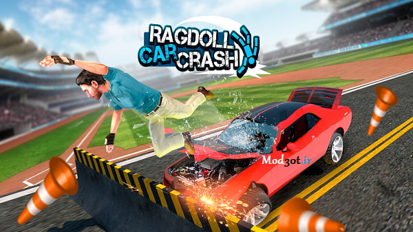 دانلود بازی اکشن تصادف اتومبیل راگدول اندروید Ragdoll Car Crash