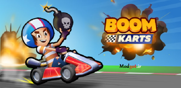 دانلود بازی مسابقه ای بوم کارتس اندروید Boom Karts - Multiplayer Kart Racing