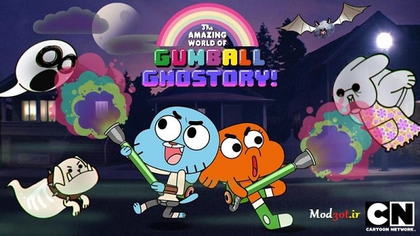 دانلود بازی آرکید داستان ارواح توپ آدامس اندروید Gumball Ghoststory!