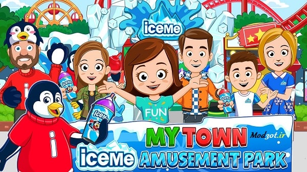 دانلود بازی آموزشی پارک تفریحی اندروید My Town : ICEME Amusement Park