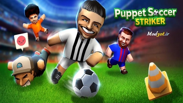 دانلود بازی ورزشی فوتبال عروسکی اندروید Puppet Soccer Striker: Football Star Kick