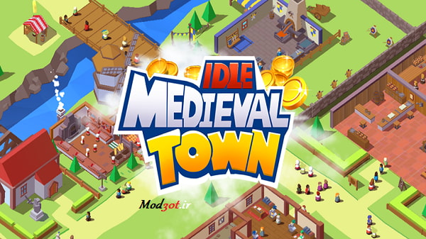 دانلود بازی شبیه سازی شهر قرون وسطایی بیکار اندروید Idle Medieval Town