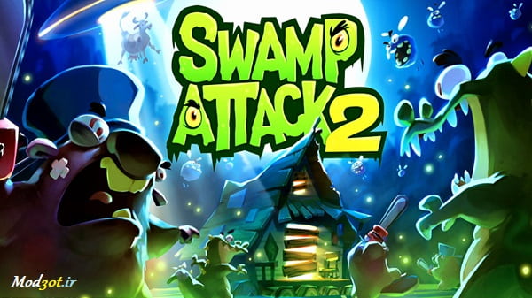 دانلود بازی اکشن حمله مرداب 2 اندروید Swamp Attack 2