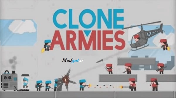 دانلود نسخه هک ارتش سرخ و آبی اندروید Clone Armies Hack