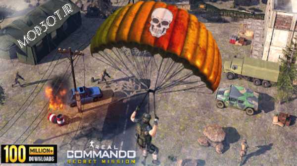 دانلود نسخه مود بازی اکشن ماموریت مخفی اندروید Real Commando Secret Mission