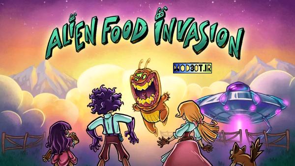 دانلود نسخه مود بازی تهاجم غذای بیگانه اندروید Alien Food Invasion