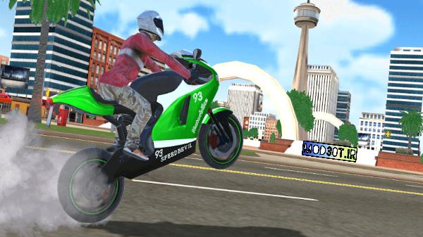 دانلود نسخه مود بازی شبیه ساز واقعی موتورسیکلت اندروید Motorcycle Real Simulator