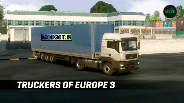 دانلود نسخه مود بازی کامیونداران اروپا ۳ اندروید Truckers of Europe