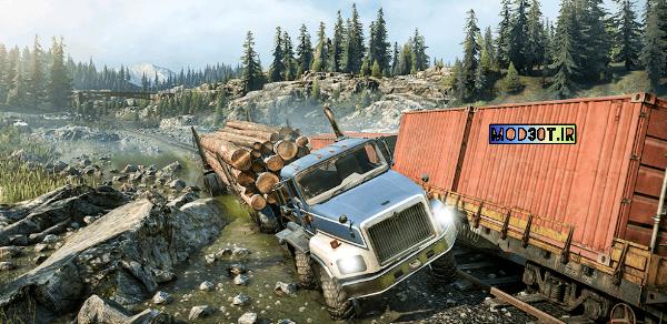 دانلود نسخه مود بازی کامیون خارج از جاده اندروید Offroad Games Truck Simulator