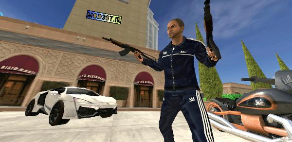 دانلود نسخه مود بازی جنایت وگاس ۲ اندروید Vegas Crime Simulator 2