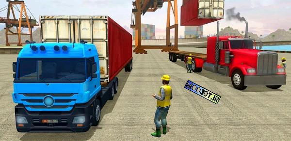 دانلود نسخه مود بازی رانندگی کامیون اندروید Truck Simulator Driving Games