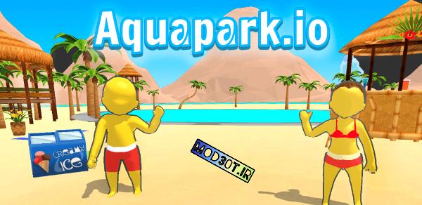 دانلود نسخه مود بازی پارک آبی اندروید Aquapark.io