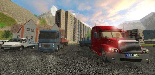 دانلود نسخه مود بازی راننده کامیون سخت اندروید Hard Truck Driver Simulator 3D