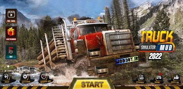 دانلود نسخه مود بازی دونده گل اندروید Mud Runner 3D Truck Simulator